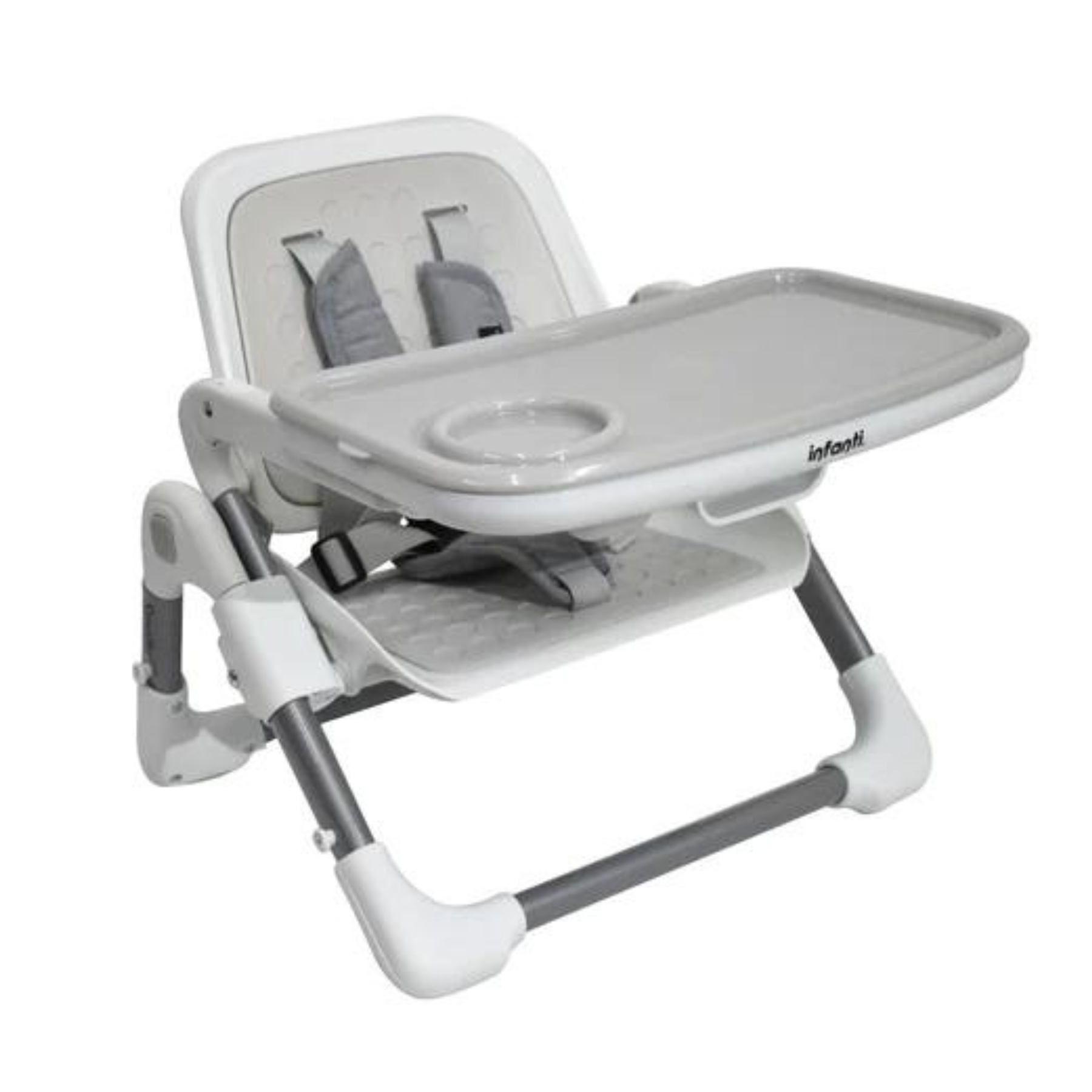 Silla Para Comer Tipo Booster 3 En 1 Smally Gris Infanti
