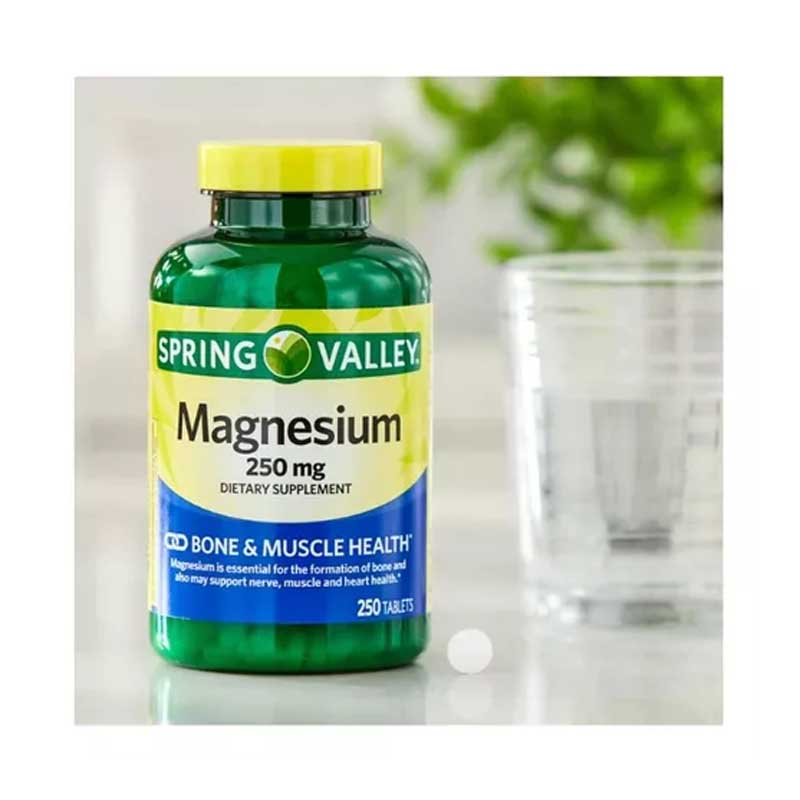 Magnesio 250mg Spring Valley 250 tabletas Magnesium