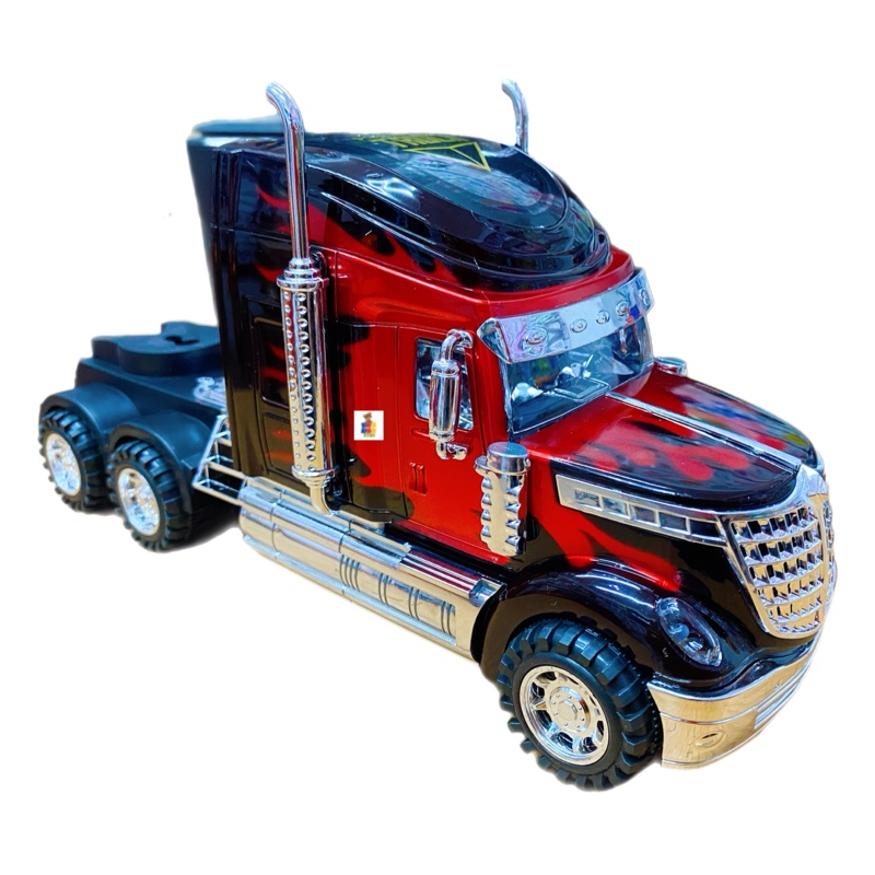 Tráiler De Fricción Juguete Con Luz Y Sonido Mega Truck 65cm