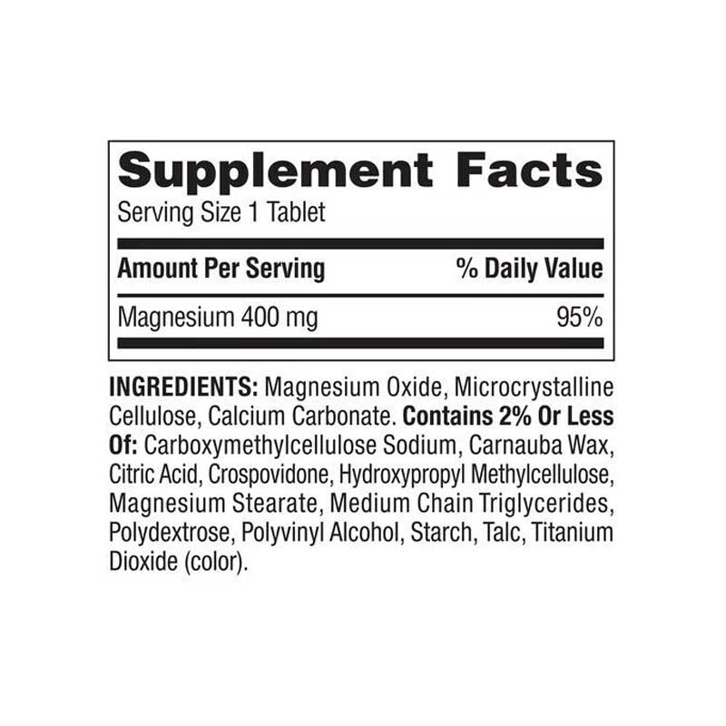 Magnesio 400mg Spring Valley 250 tabletas Ayuda Huesos