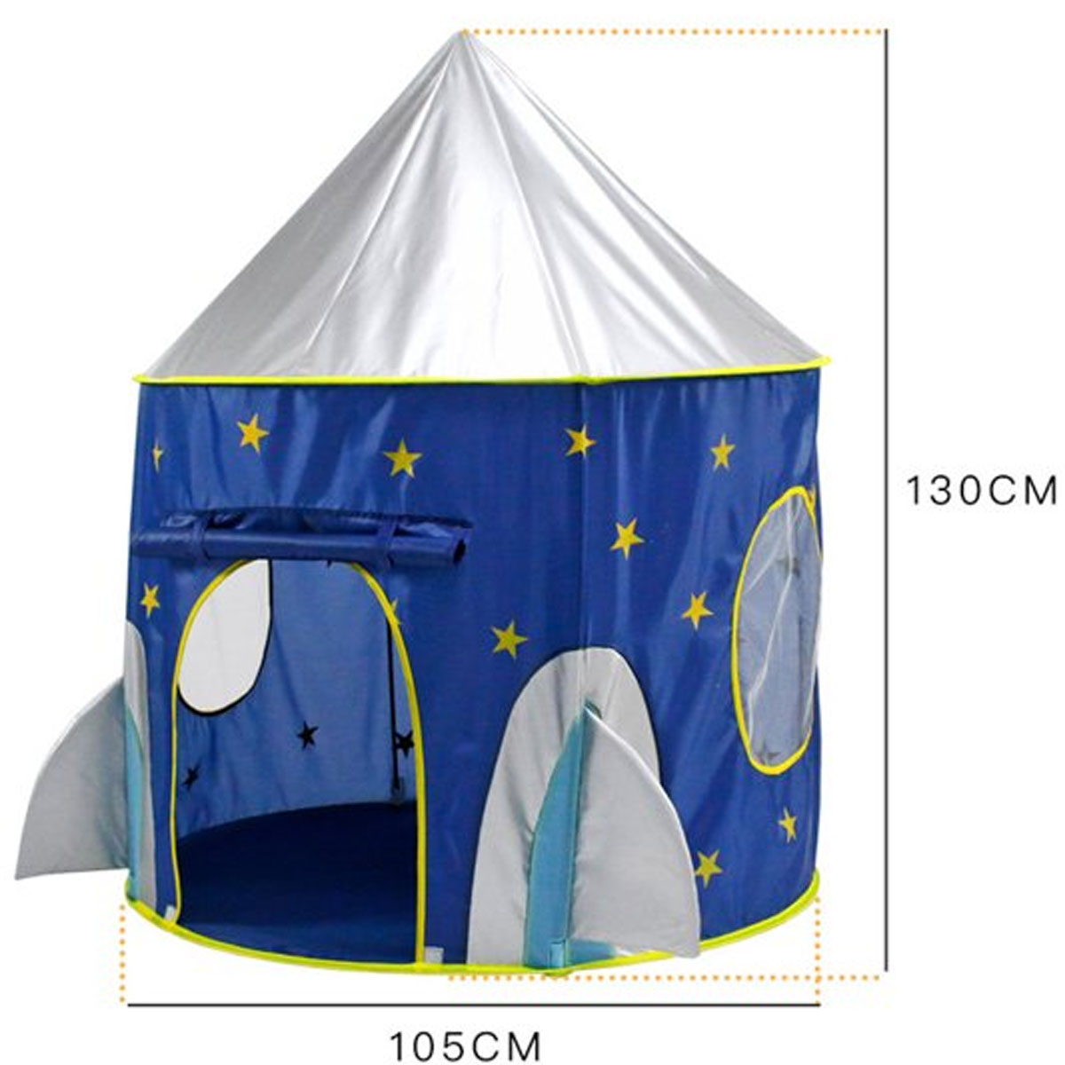 Casa de campaña para niños Tienda Castillo Cohete Espacial Astronauta Azul.