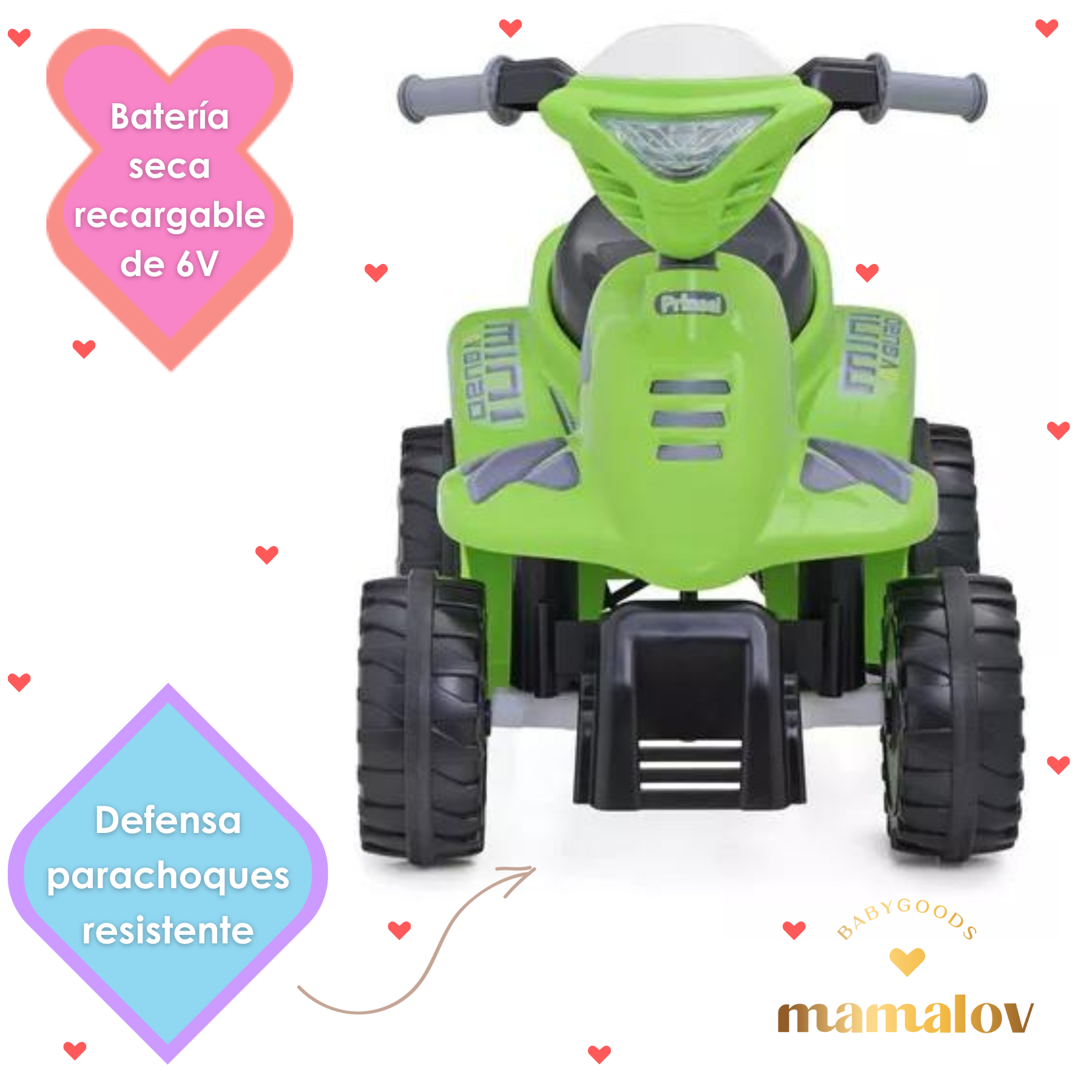 Montable Prinsel Moto Cross Premium Unisex - Verde