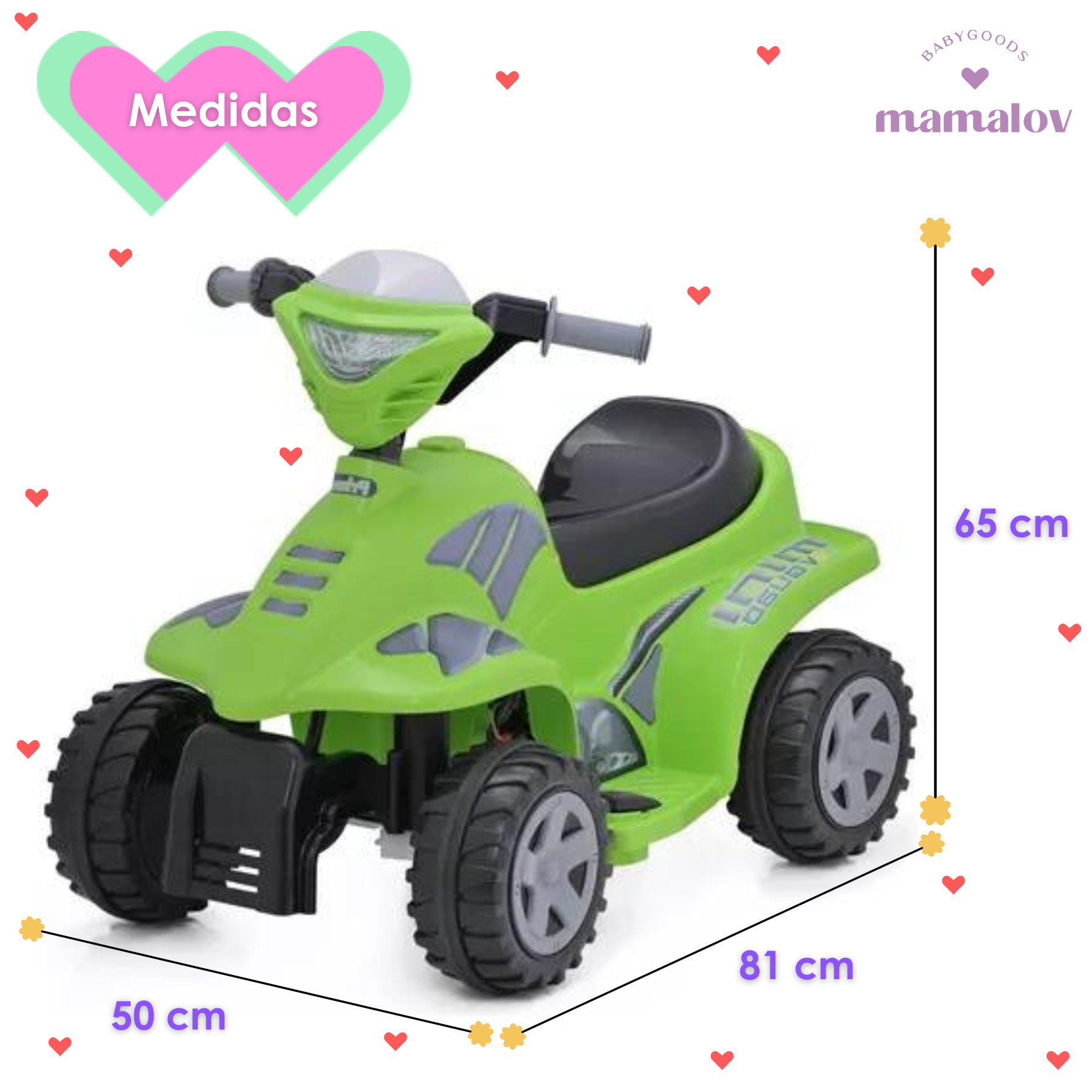 Montable Prinsel Moto Cross Premium Unisex - Verde