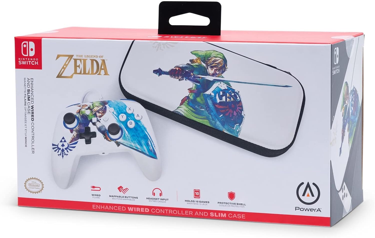 Control Alambrico + Funda Nintendo Switch Zelda - Game Center