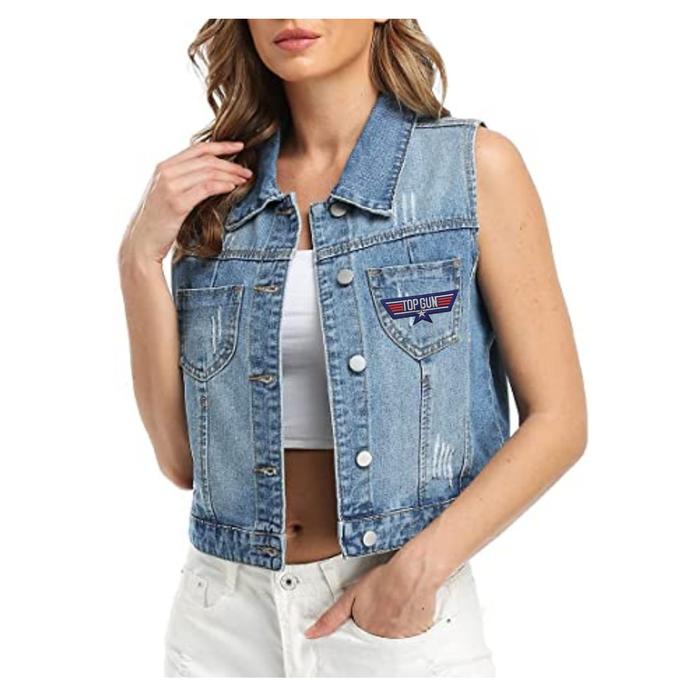 Parches Top Gun Bordados Prácticos MXTPN-002-6 2 Parches Topgun Alas 9x4cm Azul Táctico Militar Bordado con Velcro, TopGun02