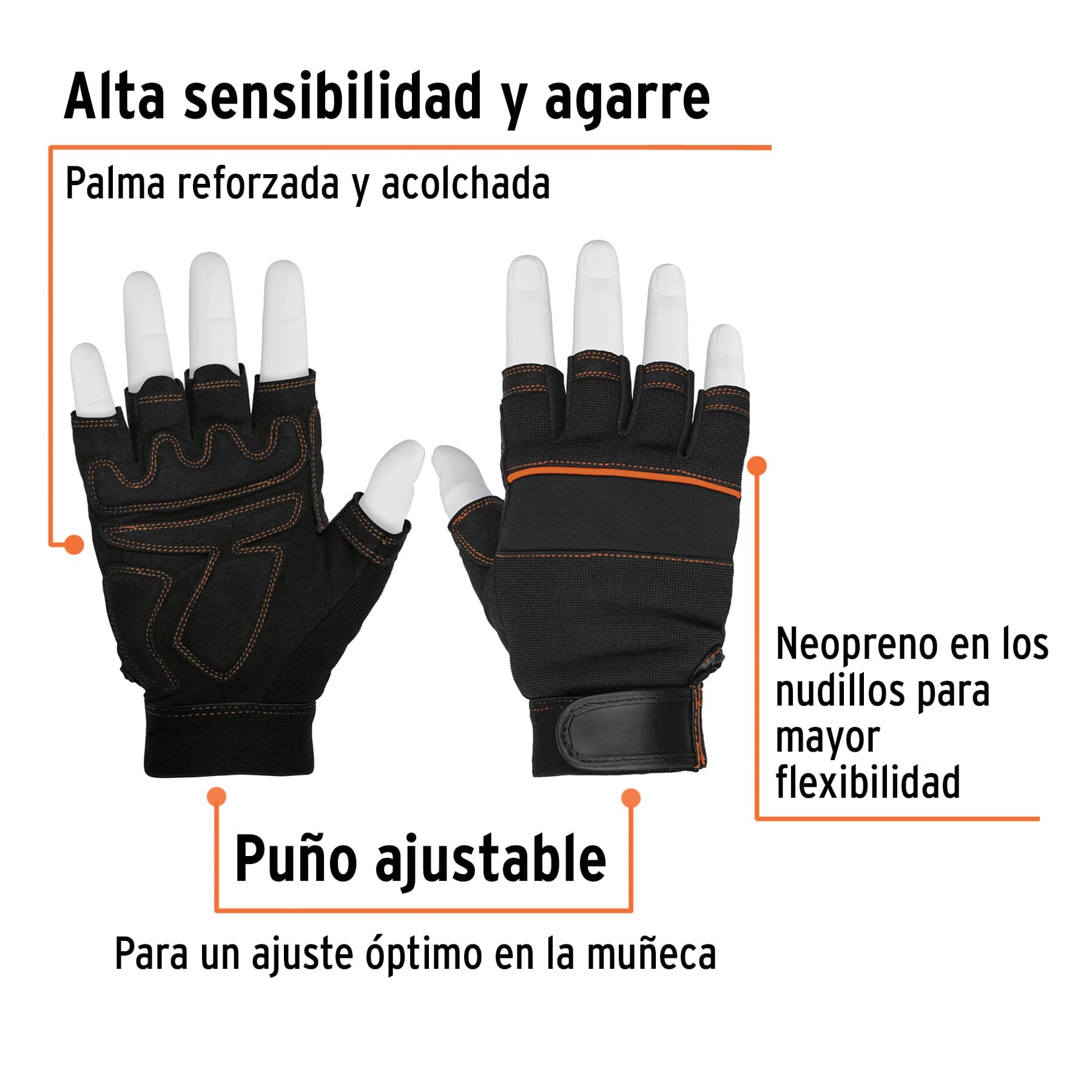 GUANTES PARA MECÁNICO, CORTOS, TRUPER 13195