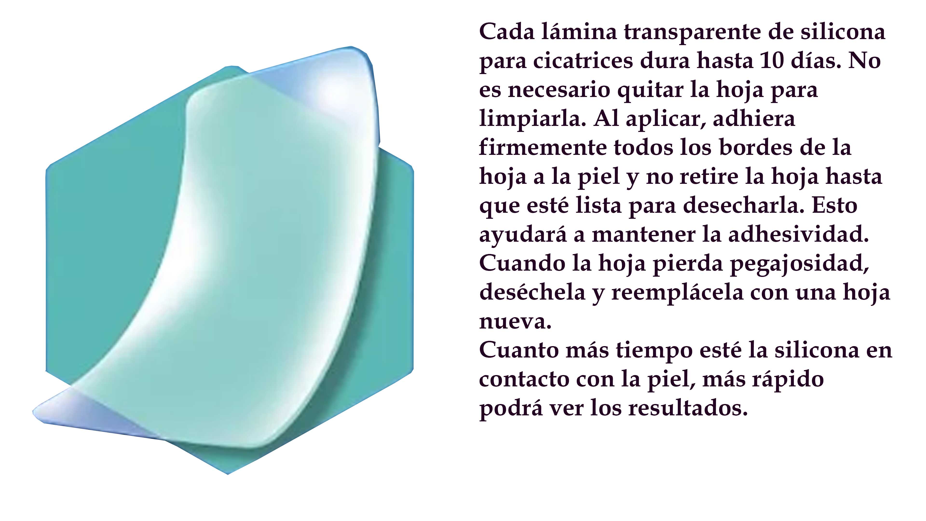 Parche de Silicon Tranparente ScarAway Elimina Cicatrices 6pz 