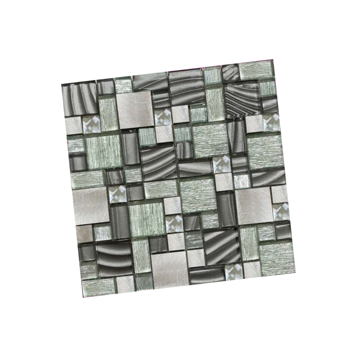 Malla / cenefa / Mosaico decorativa 100% cristal mod. LUCENA 30X30cm