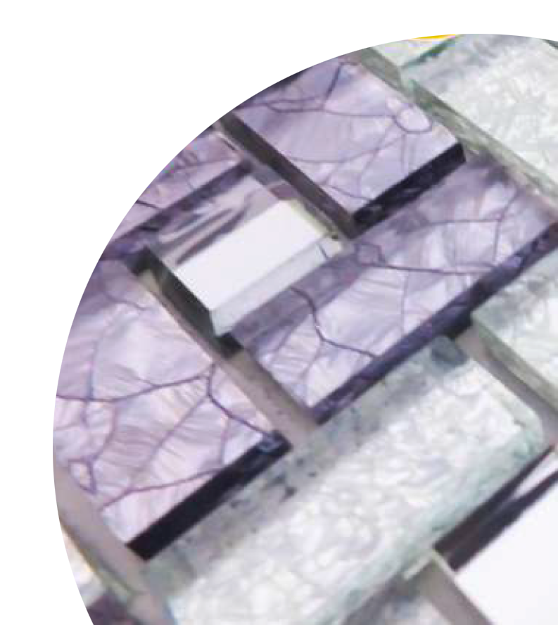 TRCEG-03 - Azulejo De Mosaico De Vidrio Morado