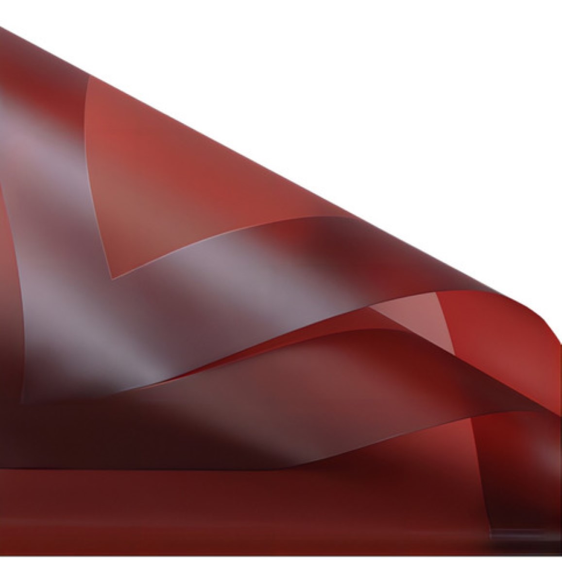 20 Hojas Papel Coreano Para Ramos Bouquet Floral Traslúcido rojo