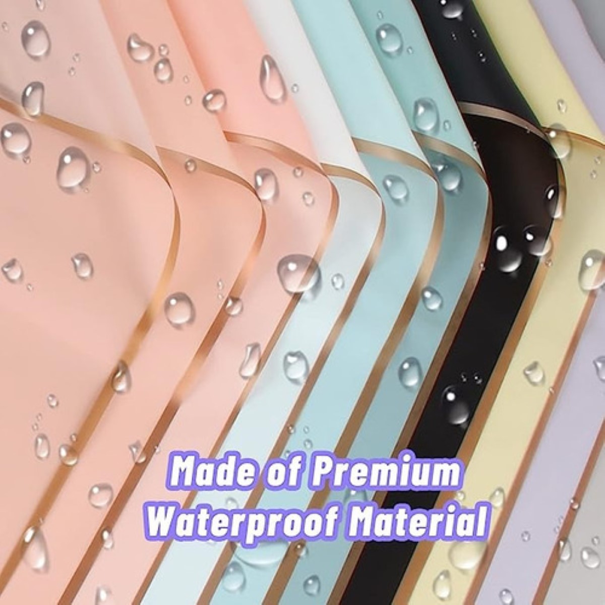 20 Hojas Papel Coreano Para Ramos Bouquet Floral Traslúcido rojo