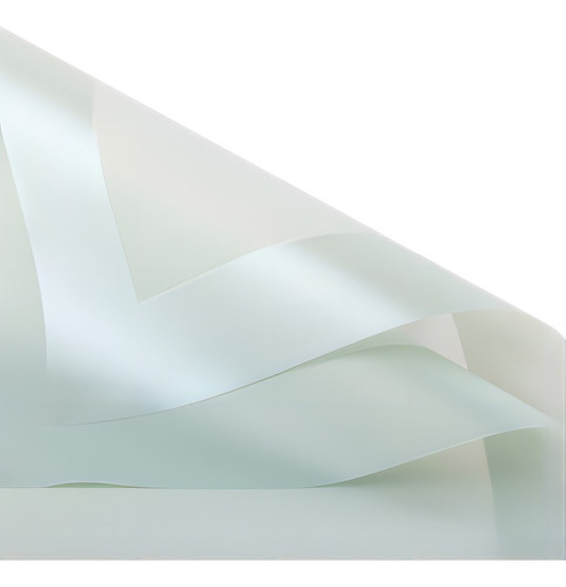 20 Hojas Papel Coreano Para Ramos Bouquet Floral Traslúcido 001Verde