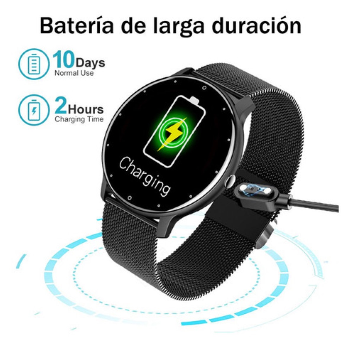Reloj Deportivo Malubero Smartwatch Bluetooth Negro