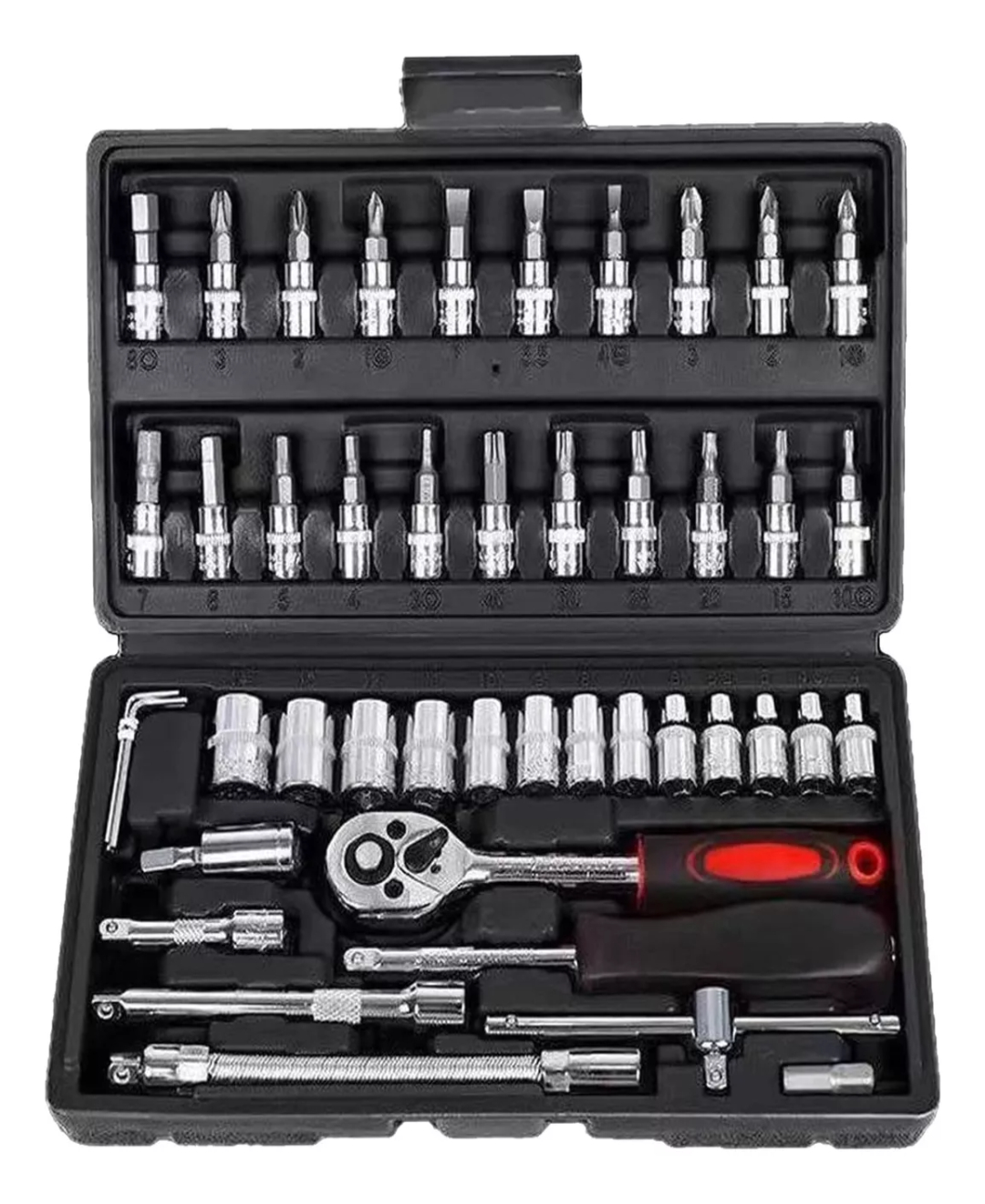 Juego De Herramientas Mecánicas Autocle Dados Acerokit 46pcs