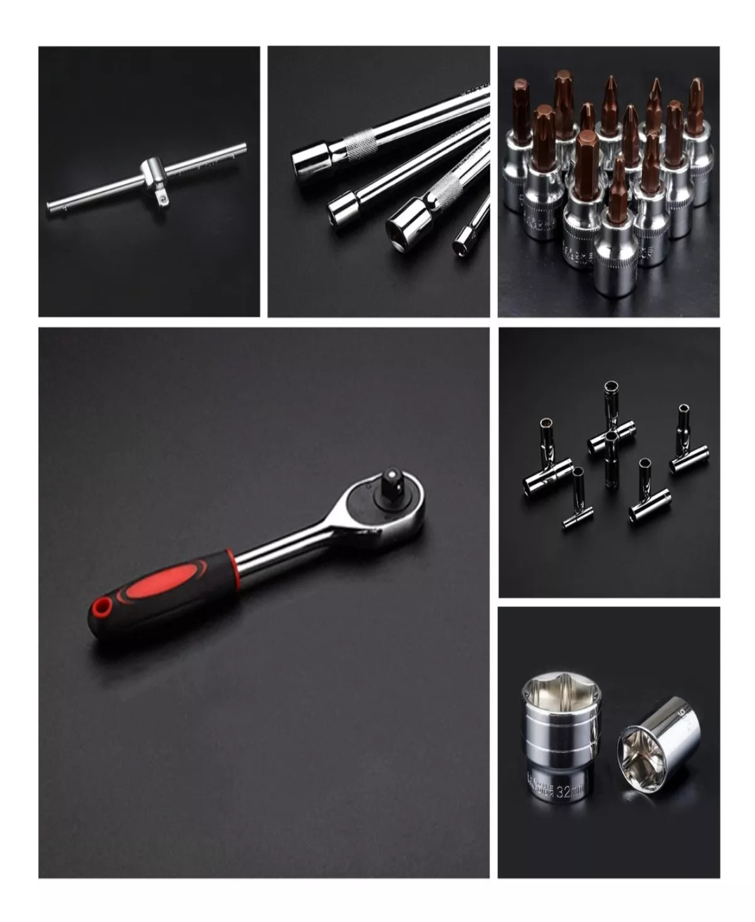 Juego De Herramientas Mecánicas Autocle Dados Acerokit 46pcs