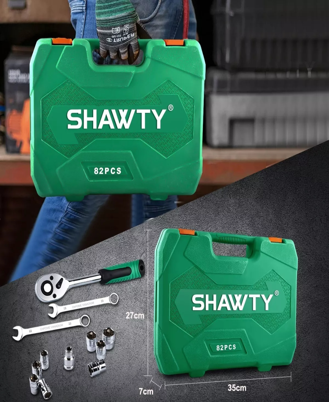 Juego De Herramientas Reparación Automóviles Shawty 82pzs