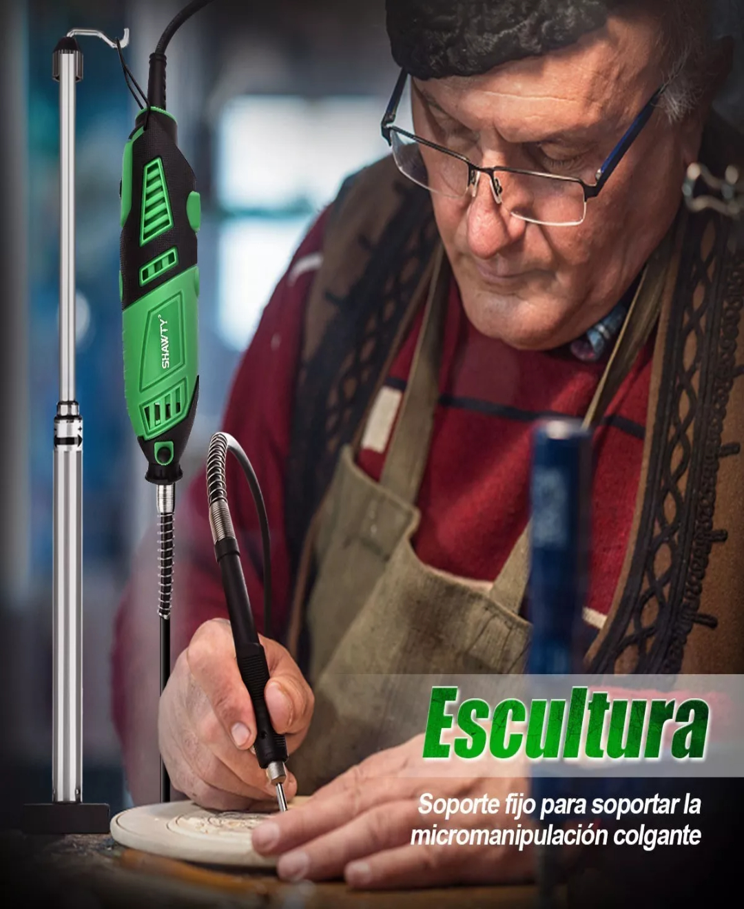 Rectificadora Mototool Accesorios Shawty Mini Taladro 240w