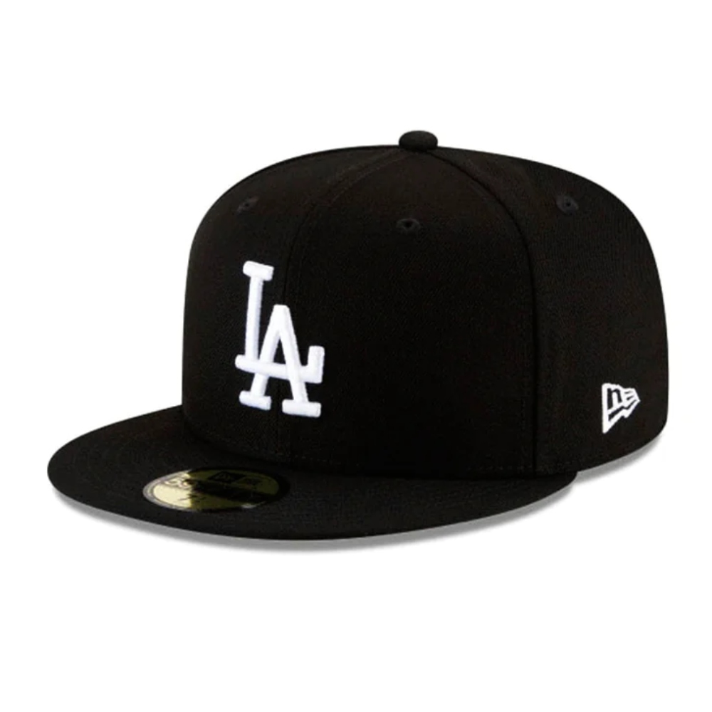 Gorra New Era Los Angeles Dodgers Black & White 59FIFTY Cerrada 11591149