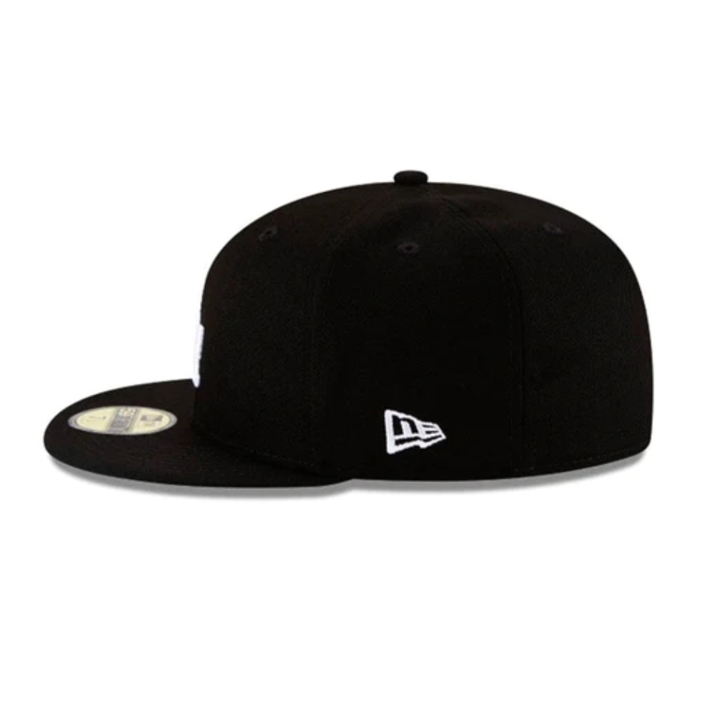 Gorra New Era Los Angeles Dodgers Black & White 59FIFTY Cerrada 11591149
