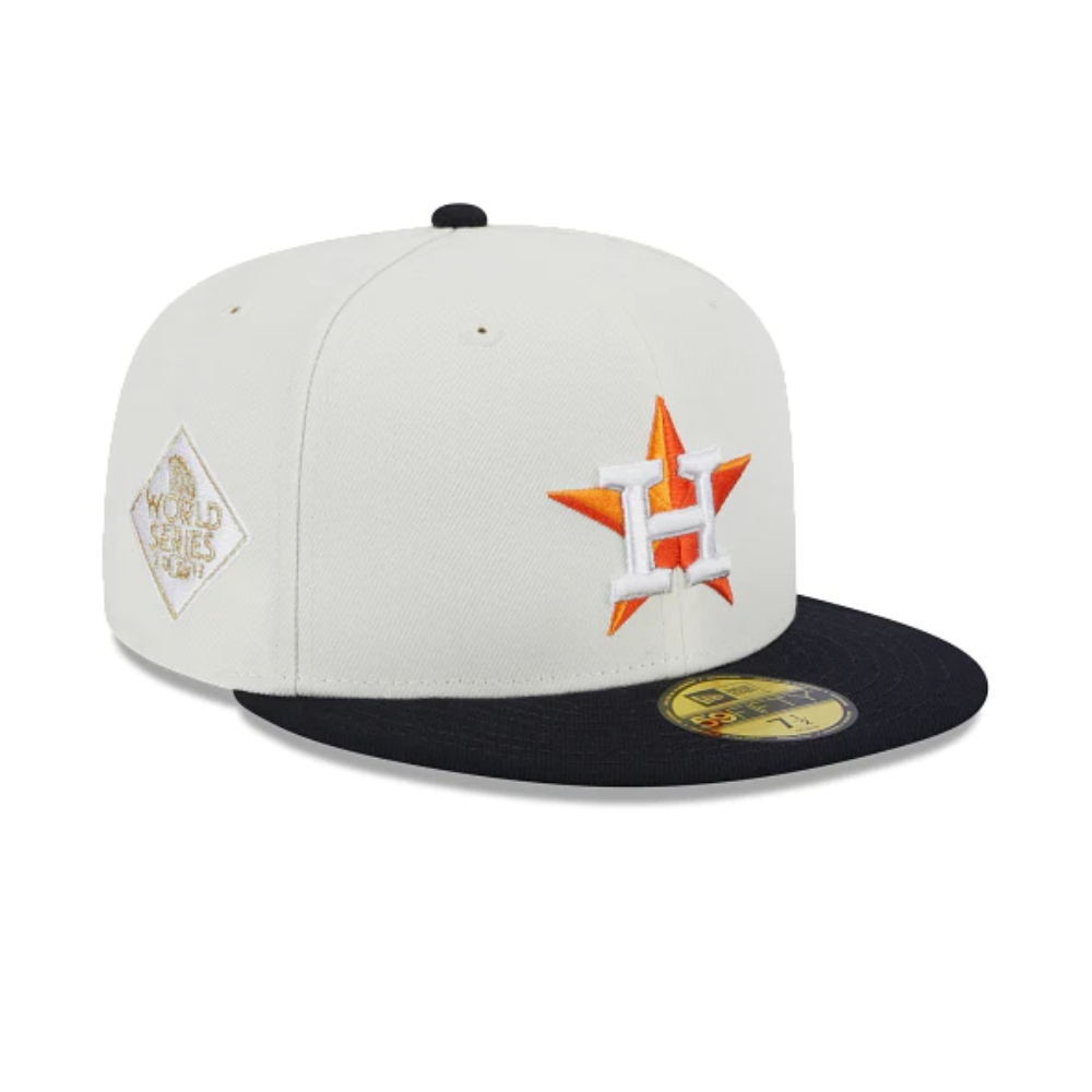 Gorra New Era Houston Astros MLB Throwback Collection 59FIFTY Cerrada blanca 60305775
