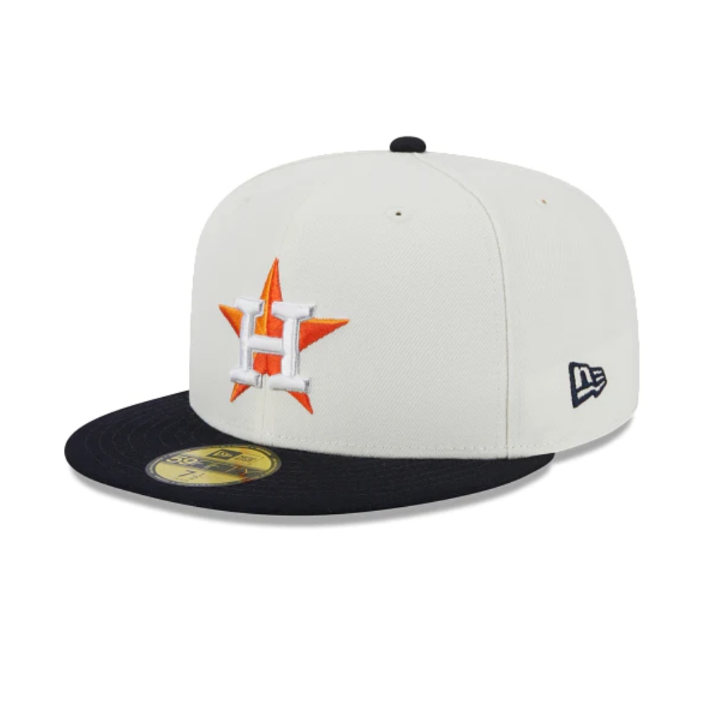 Gorra New Era Houston Astros MLB Throwback Collection 59FIFTY Cerrada blanca 60305775