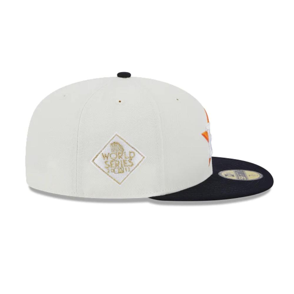 Gorra New Era Houston Astros MLB Throwback Collection 59FIFTY Cerrada blanca 60305775
