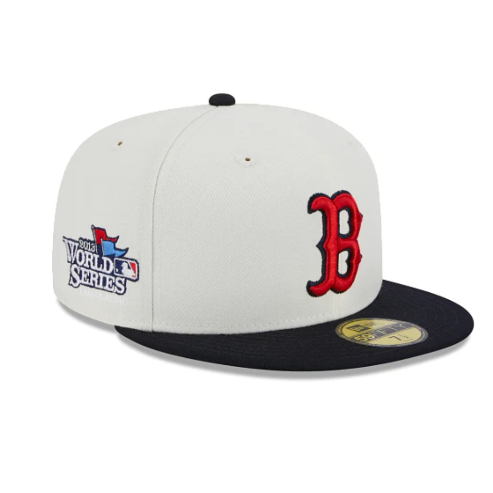 Gorra New Era Boston Red Sox MLB Throwback Collection 59FIFTY Cerrada Blanca 60305772