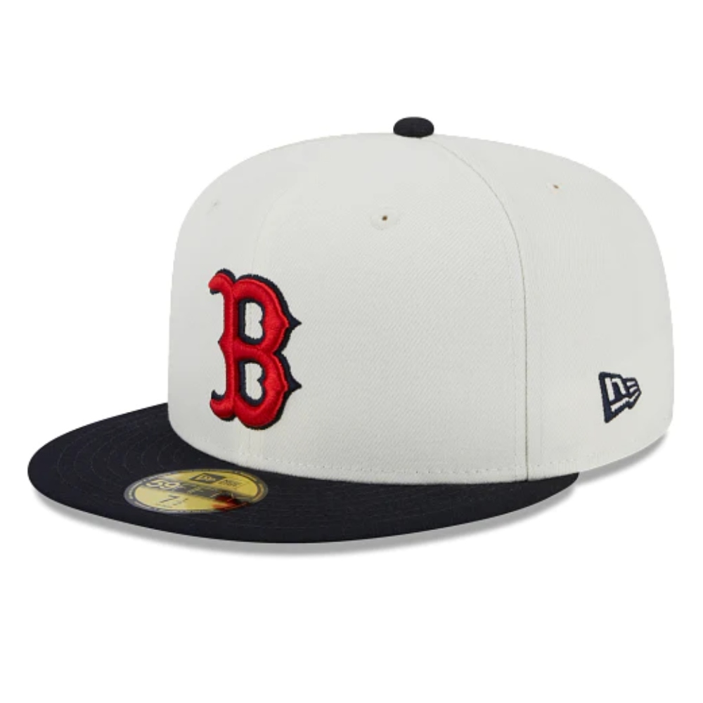 Gorra New Era Boston Red Sox MLB Throwback Collection 59FIFTY Cerrada Blanca 60305772