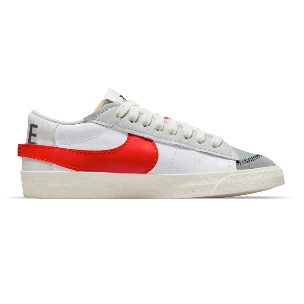 Tenis Casual Nike Blazer Low 77 Jumbo Gris/rojo De Hombre DQ8769-100.