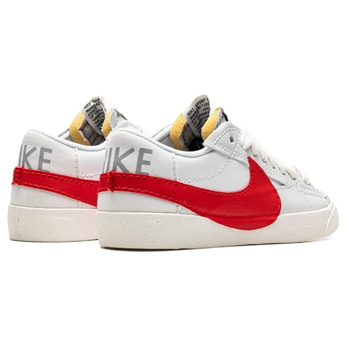Tenis Casual Nike Blazer Low 77 Jumbo Gris/rojo De Hombre DQ8769-100.