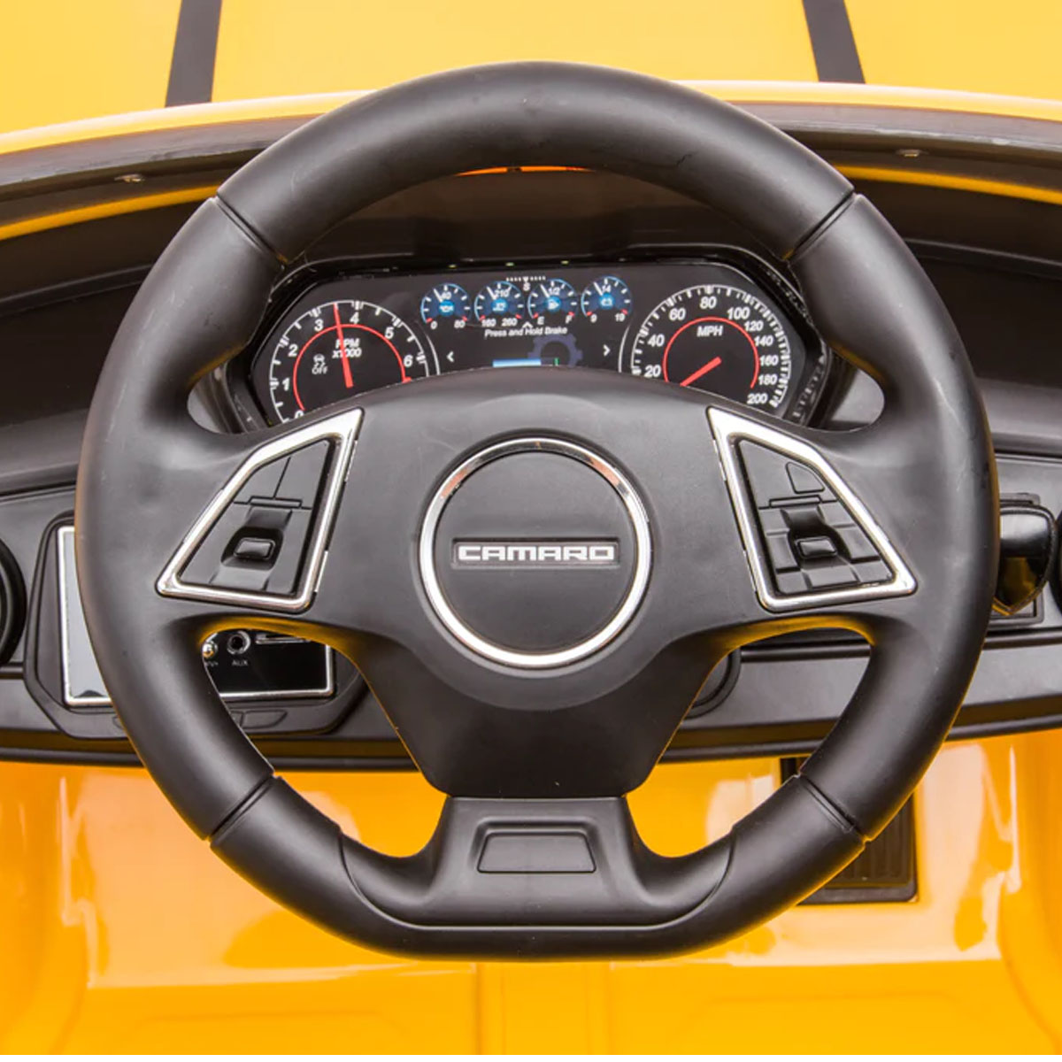 Carro Montable Electrico 12V Camaro Coupe HL558 Amarillo