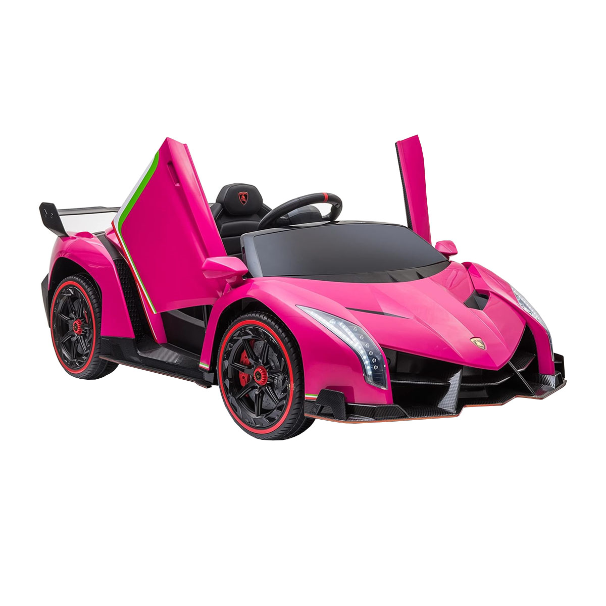 Carro Montable Electrico 12V Lamborghini Veneno XMX615B Rosa
