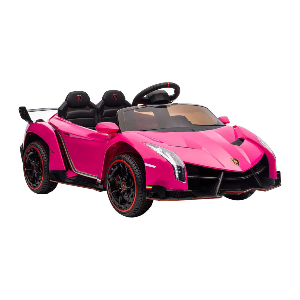 Carro Montable Electrico 12V Lamborghini Veneno XMX615B Rosa