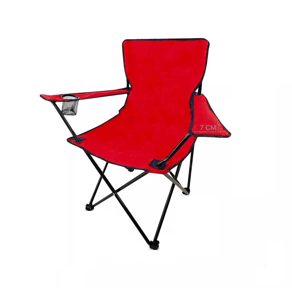 Set 4 Piezas Silla Para Acampar Plegable Camping Playa Y Pesca Rojo