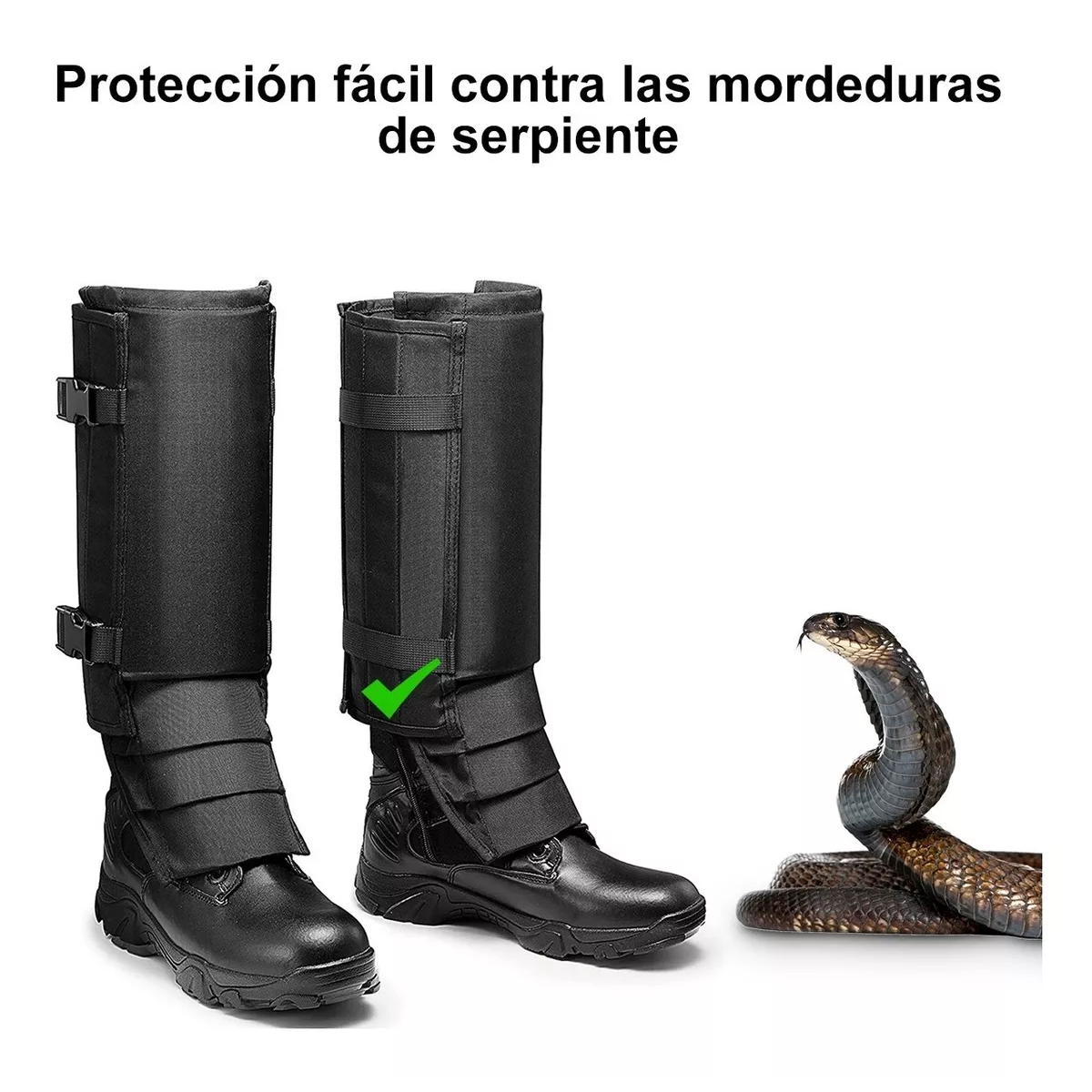 Polainas Viboreras - Pesca Protección Contra Serpientes XL