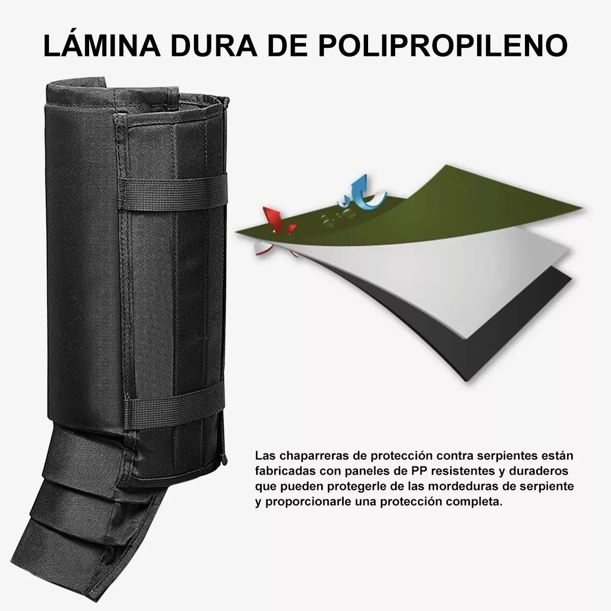 Polainas Viboreras - Pesca Protección Contra Serpientes XL