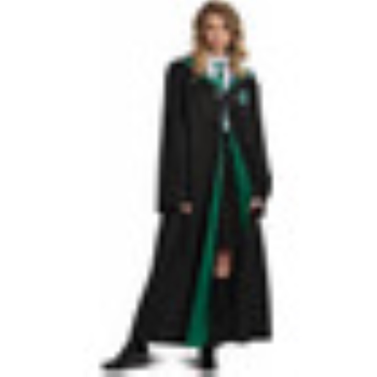 Disfraz Capa Harry Potter Bordada Hombre Mujer Negro Verde Cosplay Ropa TALLA S