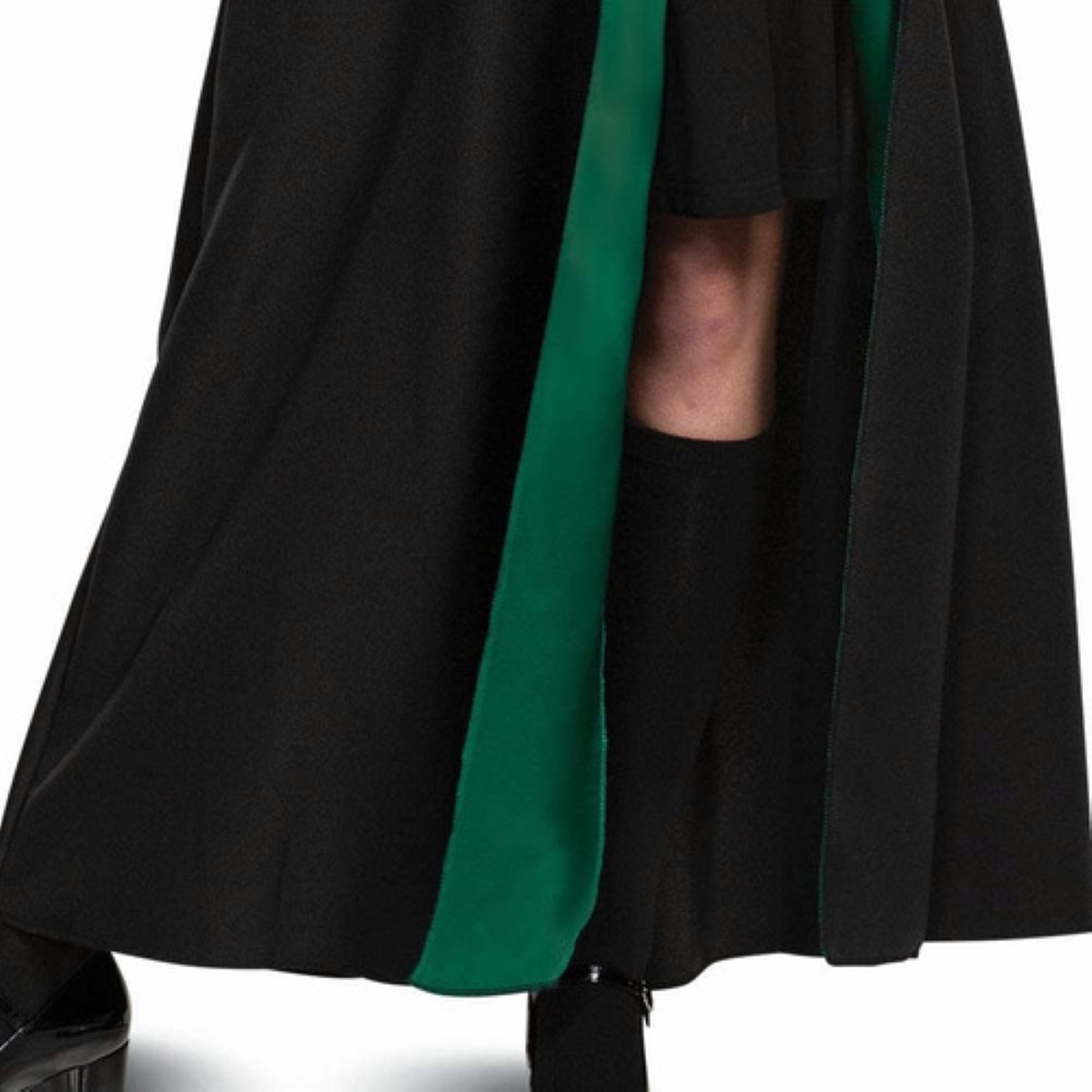 Disfraz Capa Harry Potter Bordada Hombre Mujer Negro Verde Cosplay Ropa TALLA S