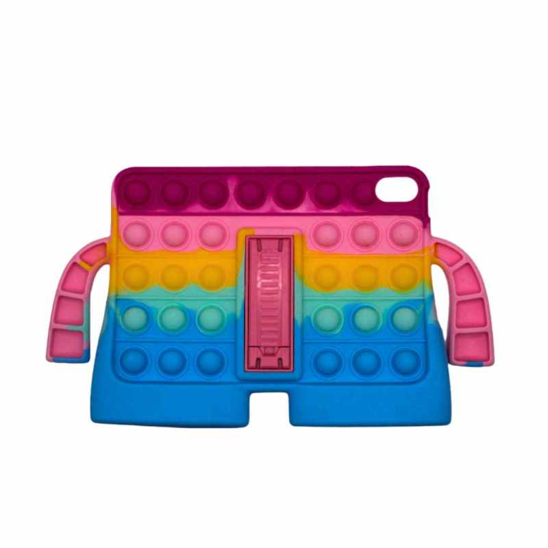 Case Pop it Brazitos iPad Air 4 10.9 (2020) Amarilla Funda Protector Antigolpes Anticaidas Uso Rudo