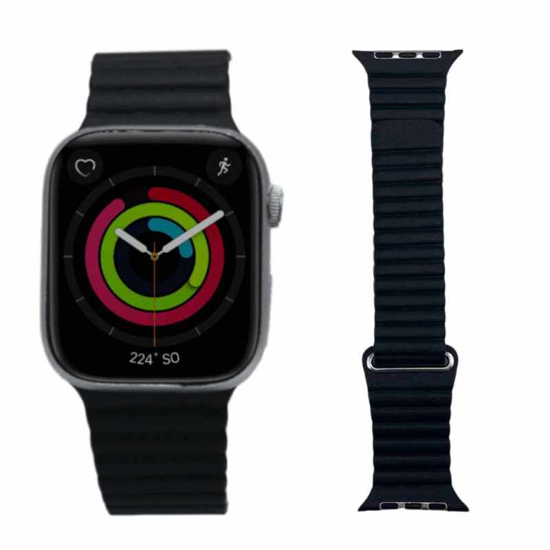 Correa Lona Negro 42, 44, 45mm Apple Watch Extensible