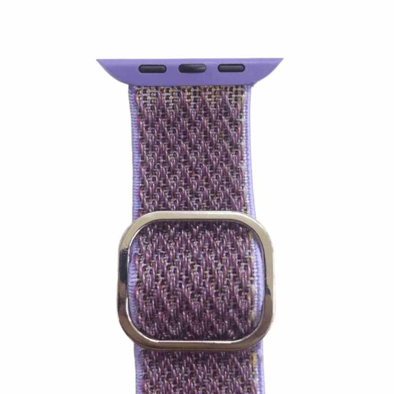 Correa Tela 42, 44, 45mm Rosa Apple Watch Extensible