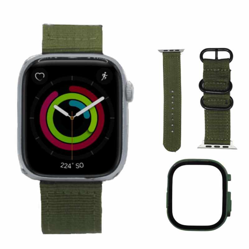 Correa Verde 42, 44, 45mm Apple Watch Extensible