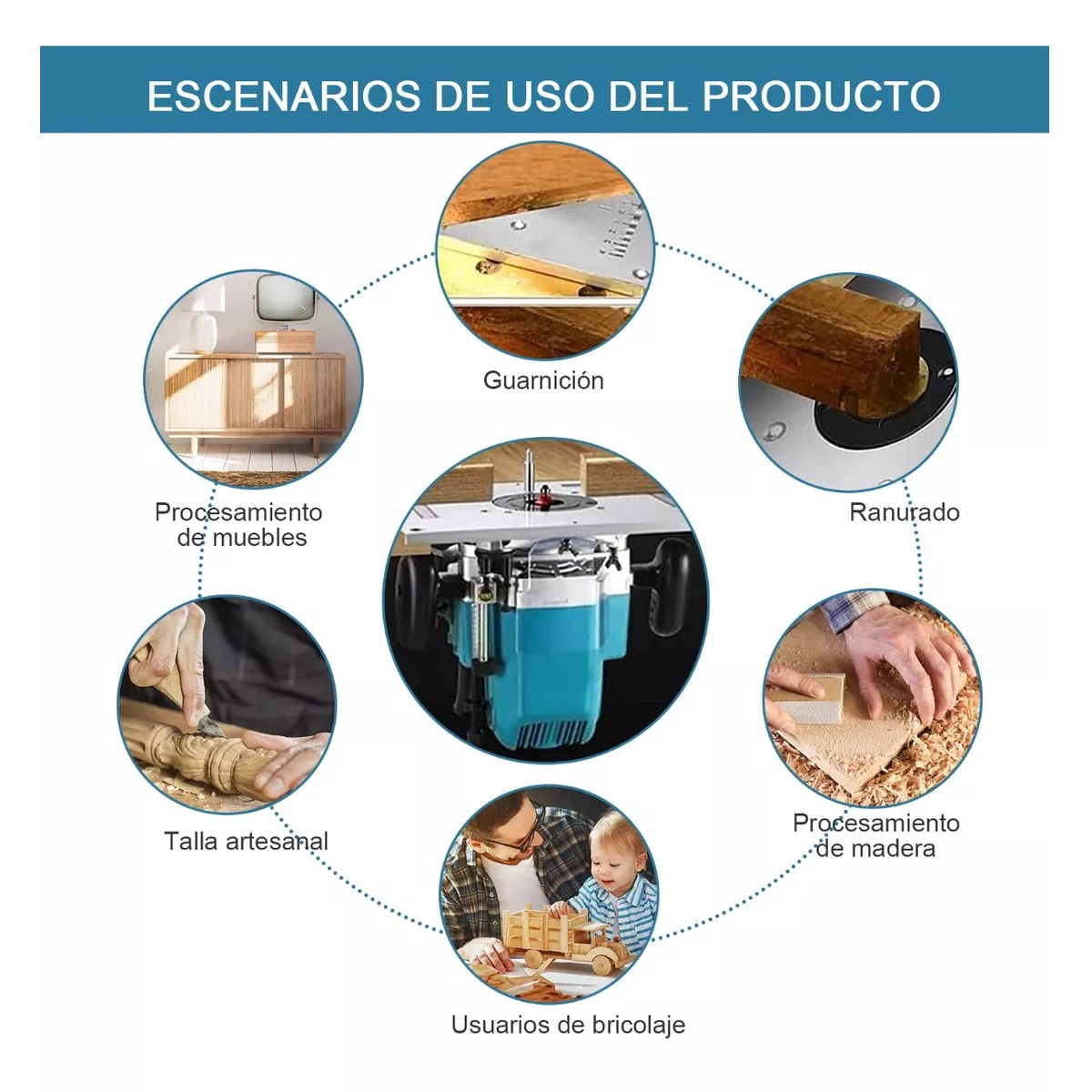 Mesa Router Multifuncional Inserto Placa Carpintería