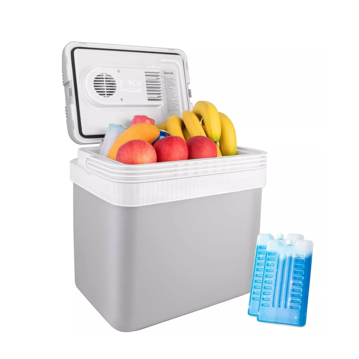 Hielera Enfriador Eléctrico De 24 Litros, 12 V Cc Gris