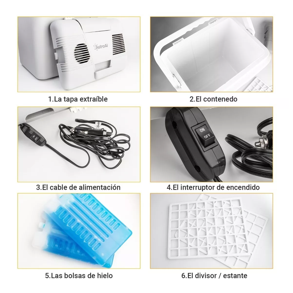 Hielera Enfriador Eléctrico De 24 Litros, 12 V Cc Gris