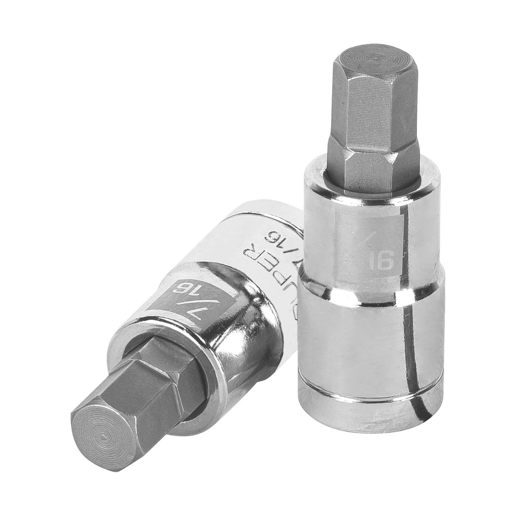 DADO PUNTA HEXAGONAL DE 7/16", CUADRO 1/2", TRUPER 13254