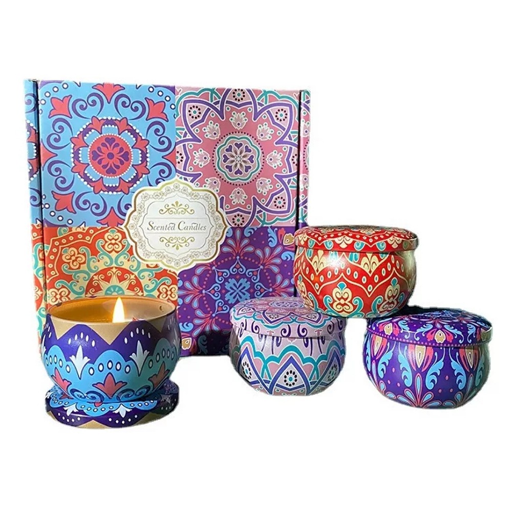 4 Velas De Aromaterapia Cera Soja Vela Aromáticas