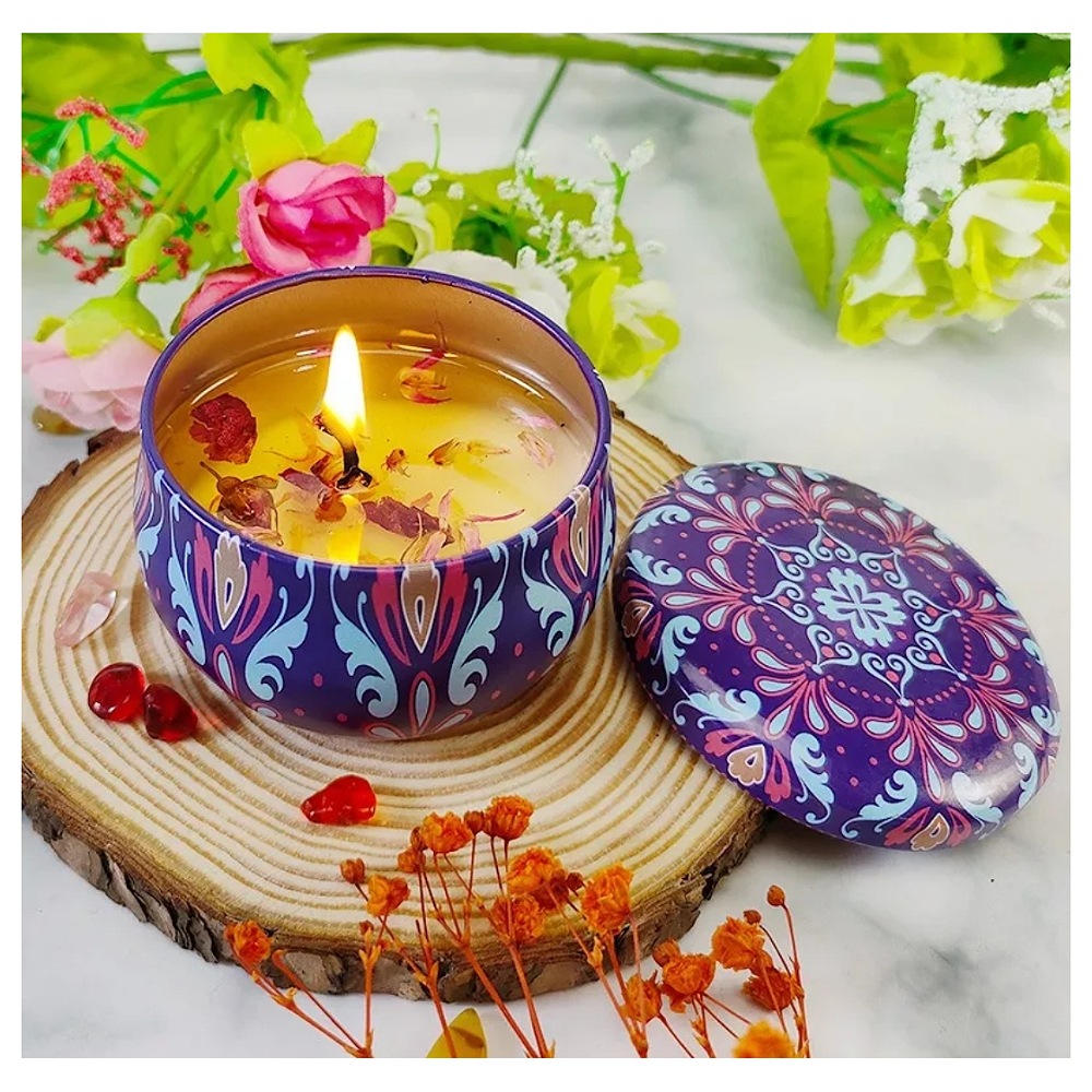 4 Velas De Aromaterapia Cera Soja Vela Aromáticas