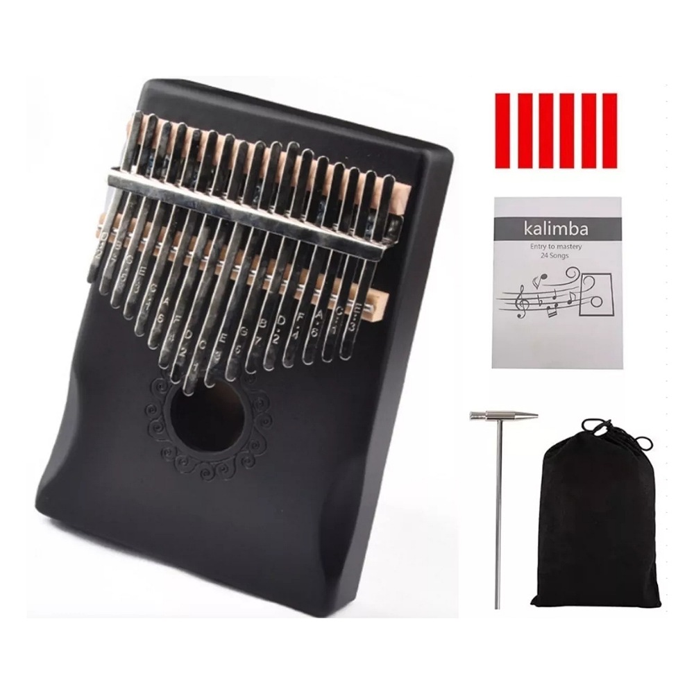 17 Teclas Kalimba Instrumento Musical Madera Piano De Mano