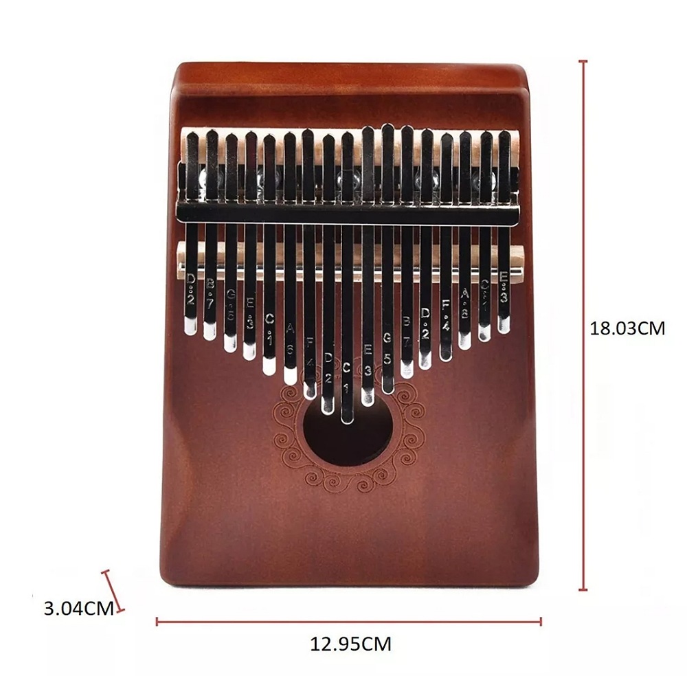 17 Teclas Kalimba Instrumento Musical Madera Piano De Mano